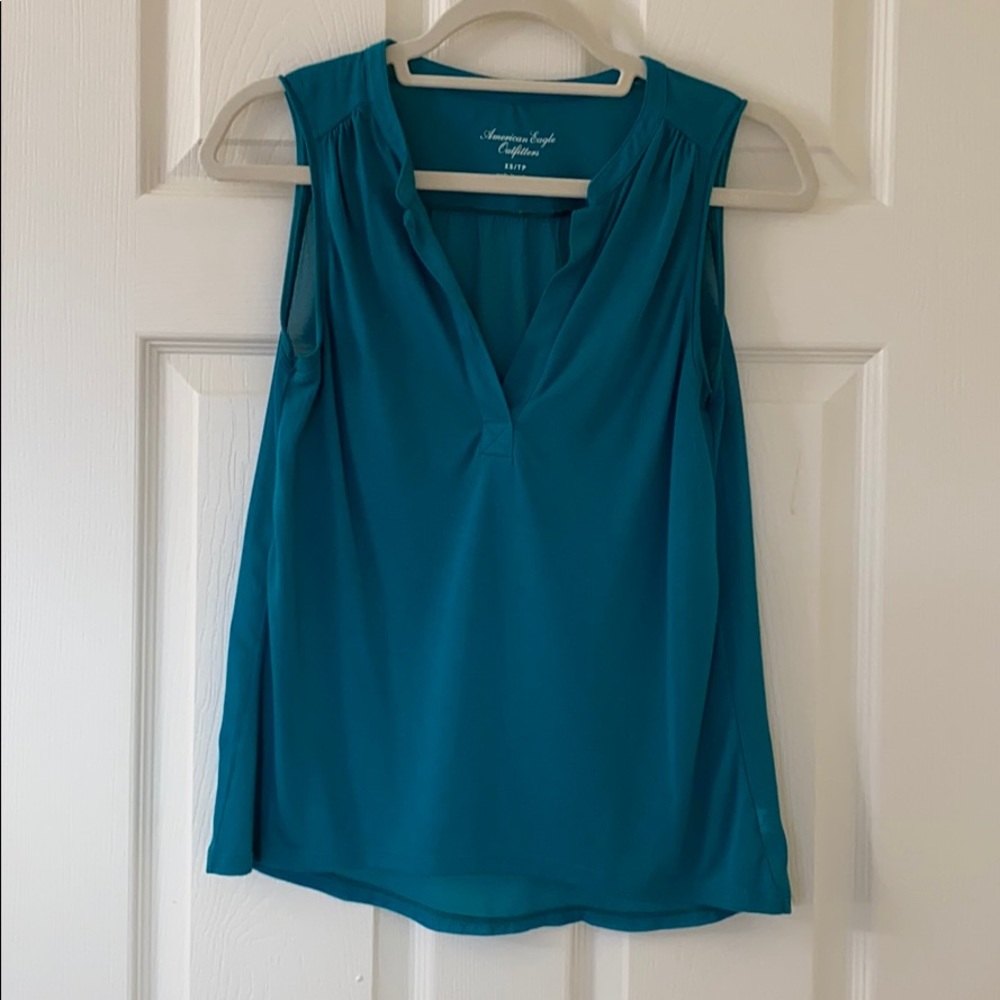 American Eagle teal tank